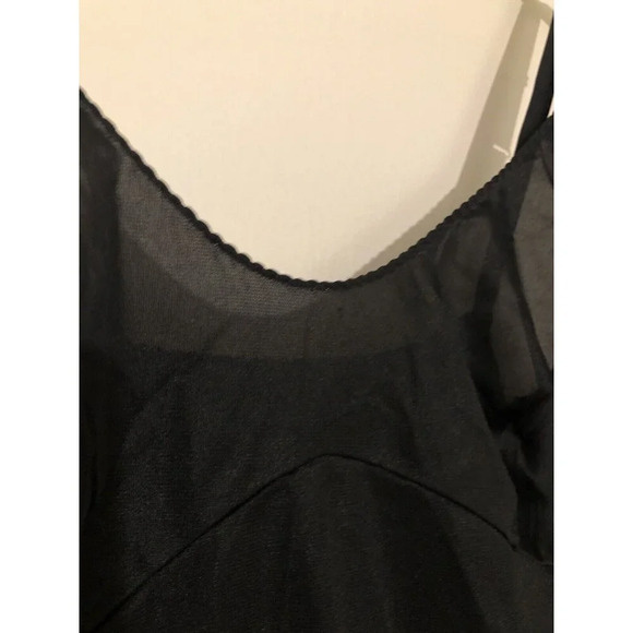 Vintage SEARS The Doesn’t Slip Nylon Black Full Slip Size 34 Average SHIPS FREE - Picture 5 of 6